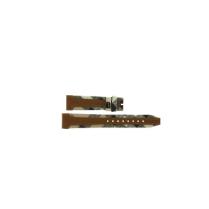 Horlogeband Burberry BU9133 Leder Beige 18mm