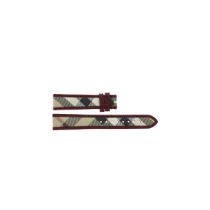 Horlogeband Burberry BU9137 Leder Multicolor 20mm