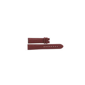 Horlogeband Burberry BU9152 Leder Rood 18mm