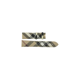 Horlogeband Burberry BU9360 Leder Multicolor 22mm