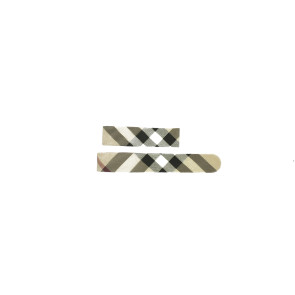 Burberry horlogeband BU9403 Leder Cream wit / Beige / Ivoor 18mm