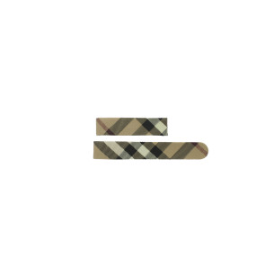 Horlogeband Burberry BU9407 / BU9406 Leder Multicolor 18mm