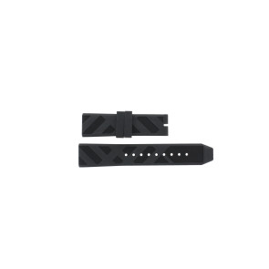 Horlogeband Burberry BU9806 Rubber Zwart 22mm