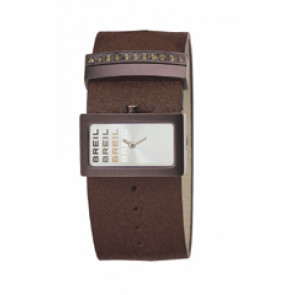 Horlogeband Breil BW0123 Onderliggend Leder Bruin 30mm