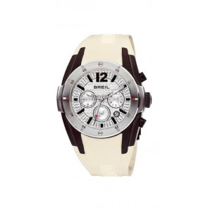 Horlogeband Breil BW0235 Rubber Crèmewit
