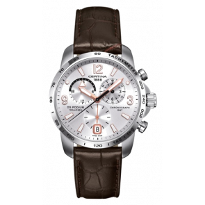Horlogeband Certina C0016391603701 / C610015781 Leder Bruin 21mm