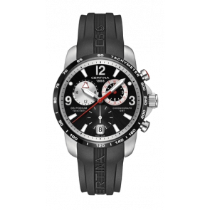Horlogeband Certina C0016392705700A / C603017928 Rubber Zwart 21mm
