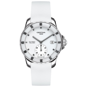 Horlogeband Certina C603015560 Rubber Wit