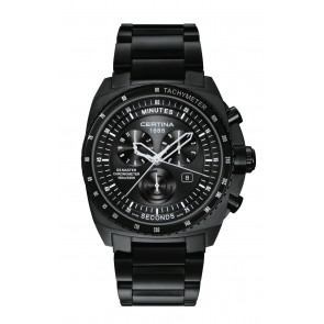 Horlogeband Certina C0154341105000 / C605017232 Staal Zwart