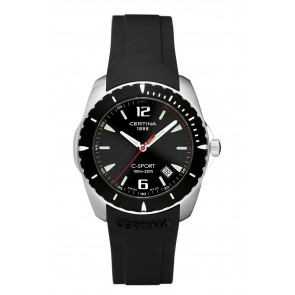 Horlogeband Certina C603007329.C53670984266A Rubber Zwart