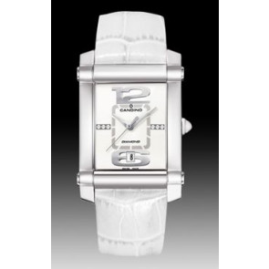 Horlogeband C4283 Leder Wit 22mm
