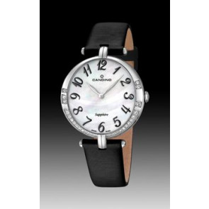 Horlogeband Candino C4601-4 Leder Zwart 3mm
