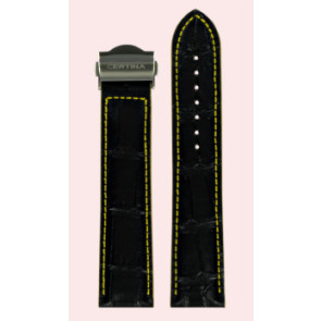 Horlogeband Certina C0244471605101A Leder Zwart 22mm