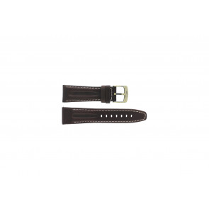 Horlogeband Camel 6420-6429 Leder Donkerbruin 24mm