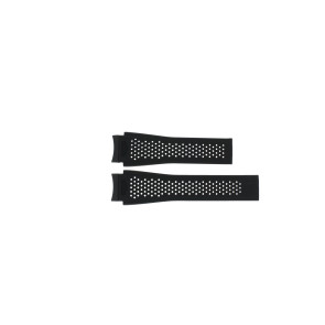Horlogeband Tag Heuer FT6045 / SAR8A80-0 Silicoon Zwart 22mm