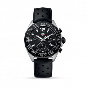 Horlogeband Tag Heuer CAZ1010 / FT8024 / BT0724 Rubber Zwart 21.5mm