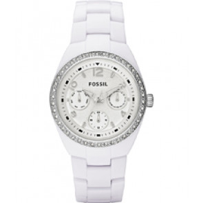 Horlogeband Fossil CE1042 Keramiek Wit 20mm