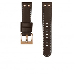 Horlogeband TW Steel CEB104 Leder Donkerbruin 22mm