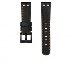 Horlogeband TW Steel CEB106 Leder Zwart 22mm