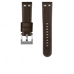 Horlogeband TW Steel CEB110 Leder Donkerbruin 22mm