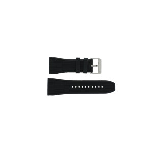 Horlogeband Fossil CH2576 / CH2577 Rubber Zwart 30mm