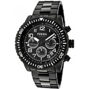 Horlogeband Fossil CH2628 Roestvrij staal (RVS) Zwart 22mm