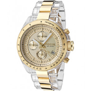 Horlogeband Fossil CH2682 Roestvrij staal (RVS) Doublé 22mm