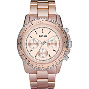 Horlogeband Fossil CH2707 Aluminium Rosé 22mm