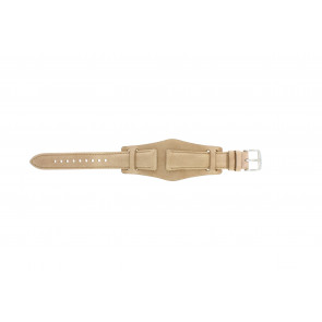 Horlogeband Fossil CH2794 Leder Beige 18mm