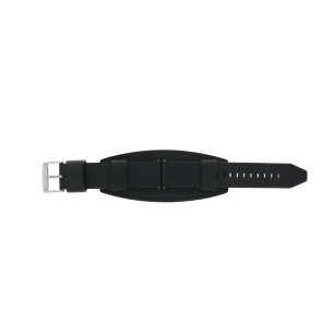 Horlogeband Fossil CH2856 / RETRO Traveler Onderliggend Leder Zwart 22mm