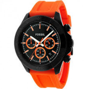 Horlogeband Fossil CH2873 Silicoon Oranje 22mm