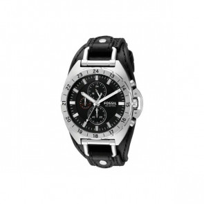 Horlogeband Fossil CH3003 Onderliggend Leder Zwart