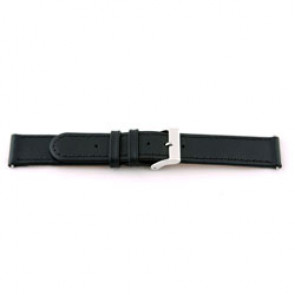 Horlogeband C100 Leder Zwart 12mm + standaard stiksel