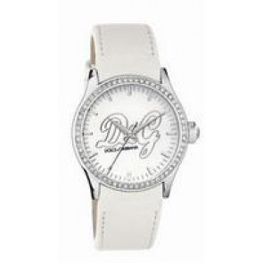 Horlogeband Dolce & Gabbana DW0269 Leder Wit 20mm