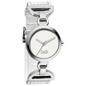 Horlogeband Dolce & Gabbana DW0725 Leder Wit 24mm