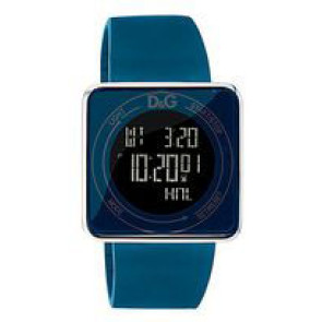 Horlogeband Dolce & Gabbana DW0736 Rubber Blauw 28mm