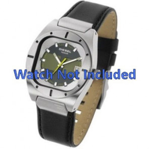 Horlogeband Diesel DZ4112 / DZ4113 Leder Zwart 10mm