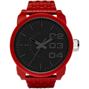 Horlogeband Diesel DZ1462 Kunststof/Plastic Rood 28mm