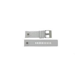 Horlogeband Diesel DZ1577 Leder Wit 24mm