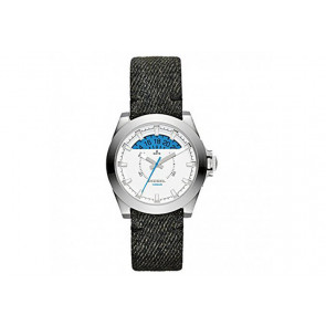 Horlogeband Diesel DZ1726 Leder/Textiel Grijs 20mm