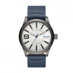 Horlogeband Diesel DZ1859 Leder Blauw 24mm