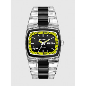 Horlogeband Diesel DZ1879 Kunststof/Plastic Transparant 34mm