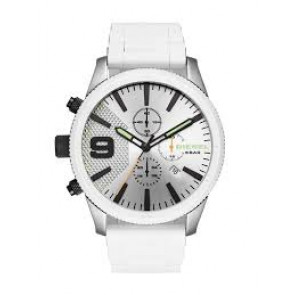 Horlogeband Diesel DZ4449 Silicoon Wit 26mm