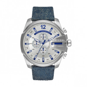 Horlogeband Diesel DZ4511 Leder/Textiel Blauw 26mm