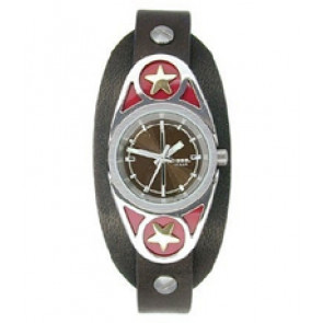 Horlogeband Diesel DZ5050 Onderliggend Leder Zwart 12mm