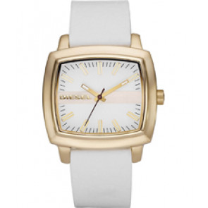 Horlogeband Diesel DZ5192 Leder Wit 20mm