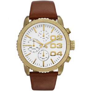 Horlogeband Diesel DZ5328 Leder Bruin 22mm