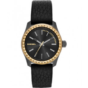 Horlogeband Diesel DZ5408 Leder Zwart 20mm