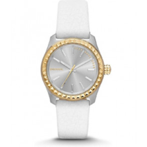 Horlogeband Diesel DZ5410 Leder Wit 20mm