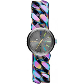Horlogeband (Band + Kastcombinatie) Diesel DZ5468 Onderliggend Roestvrij staal (RVS) Multicolor 18mm